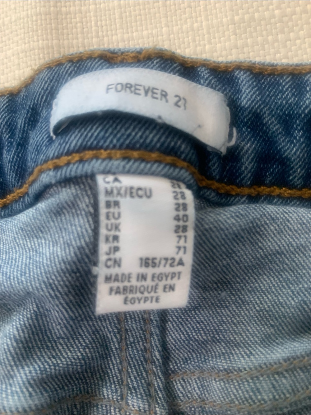 Forever 21 Dark Blue Distressed Flare Jeans - Picture 8 of 9